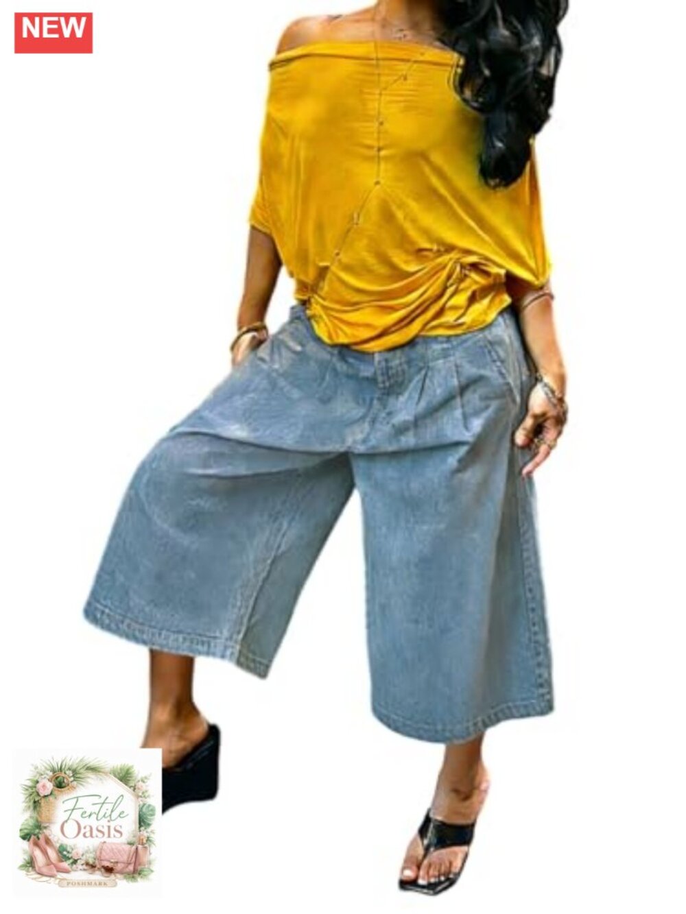 Womens Baggy Cargo Jeans Wide Leg Cropped Denim Y2K Streetwear Pants